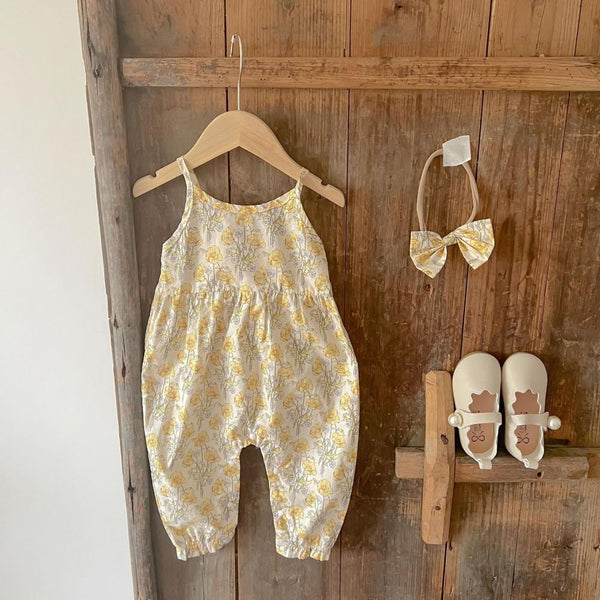 Baby Overalls Summer Dress Small Floral Suspender Jumpsuit Baby Girl Clothes In Bulk