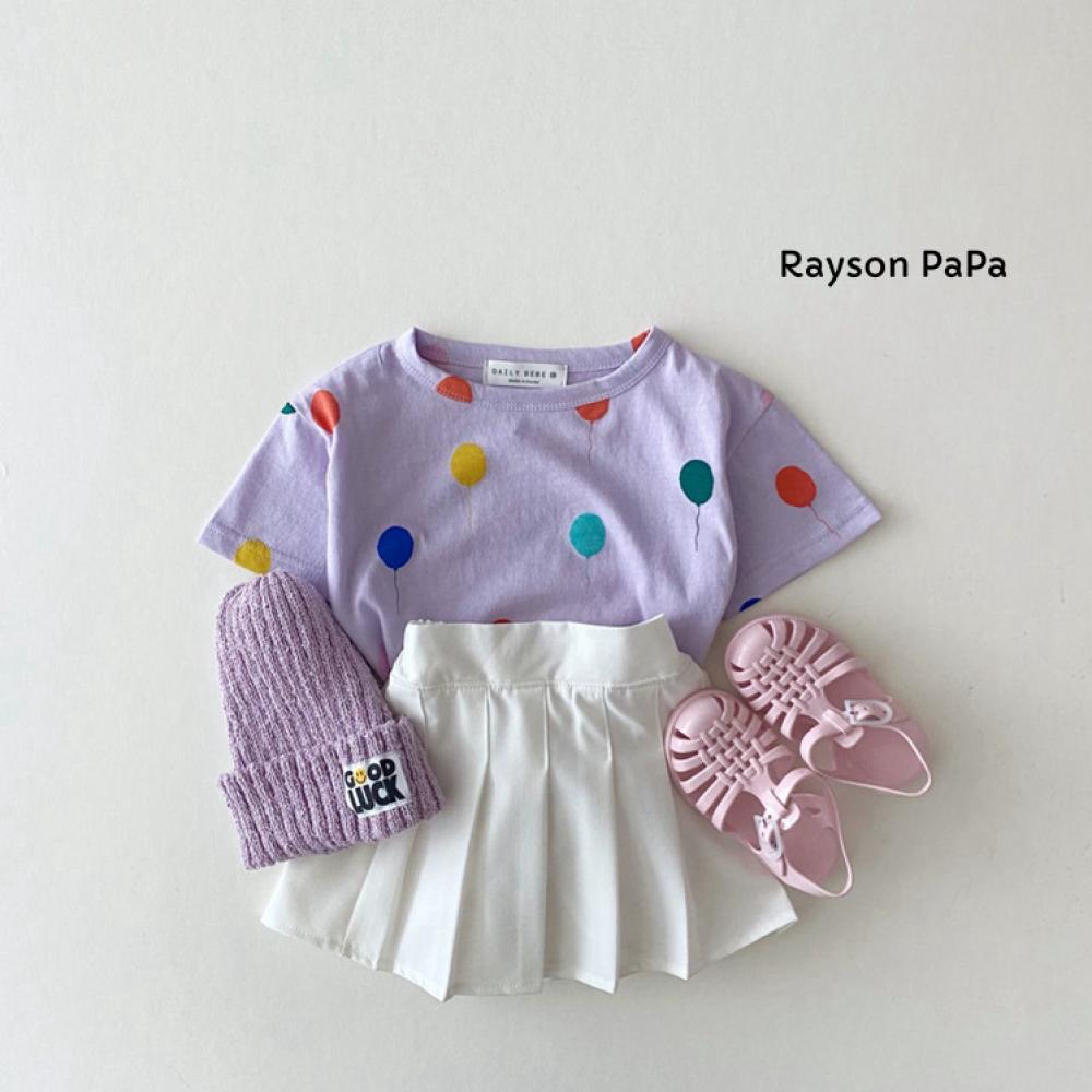 0~2Y Cotton T-Shirt Summer Children's Clothing Korean Version Summer Clothing Baby Balloon Print T-Shirt Girls Baby Pullover Wholesale Baby Clothes