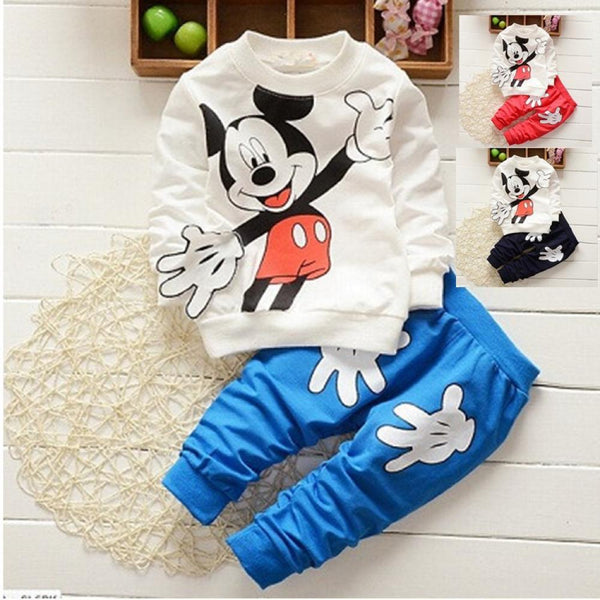 Boys' Long Sleeve Sweater Suit Spring And Autumn Two Piece Set Wholesale Baby Clothes