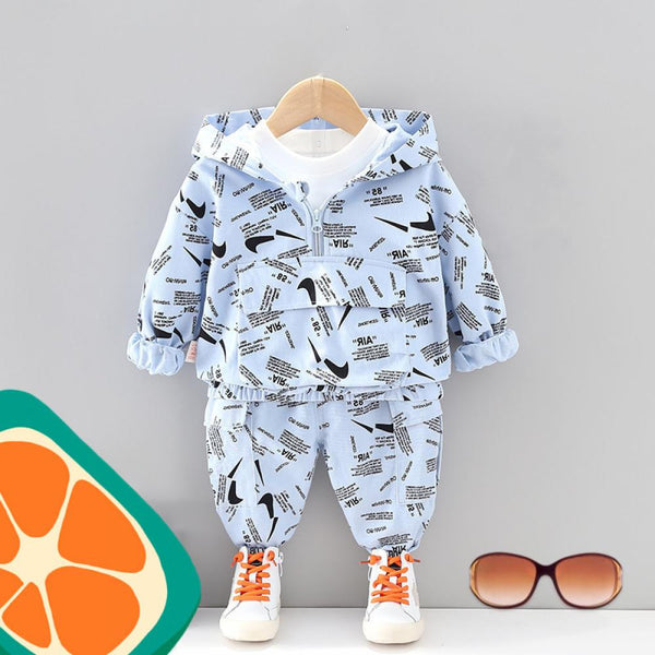 Spring and Autumn Western Style Boys Loose Two Piece Set Wholesale Boys Clothes