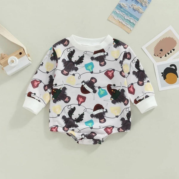 Autumn Baby Cartoon Print Long-sleeve Romper Wholesale Baby Children Clothes