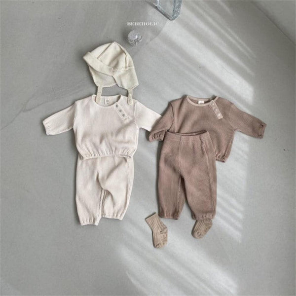 Children's Slanted Placket Suit Autumn Baby Cotton Two-piece Suit Wholesale Baby Clothes