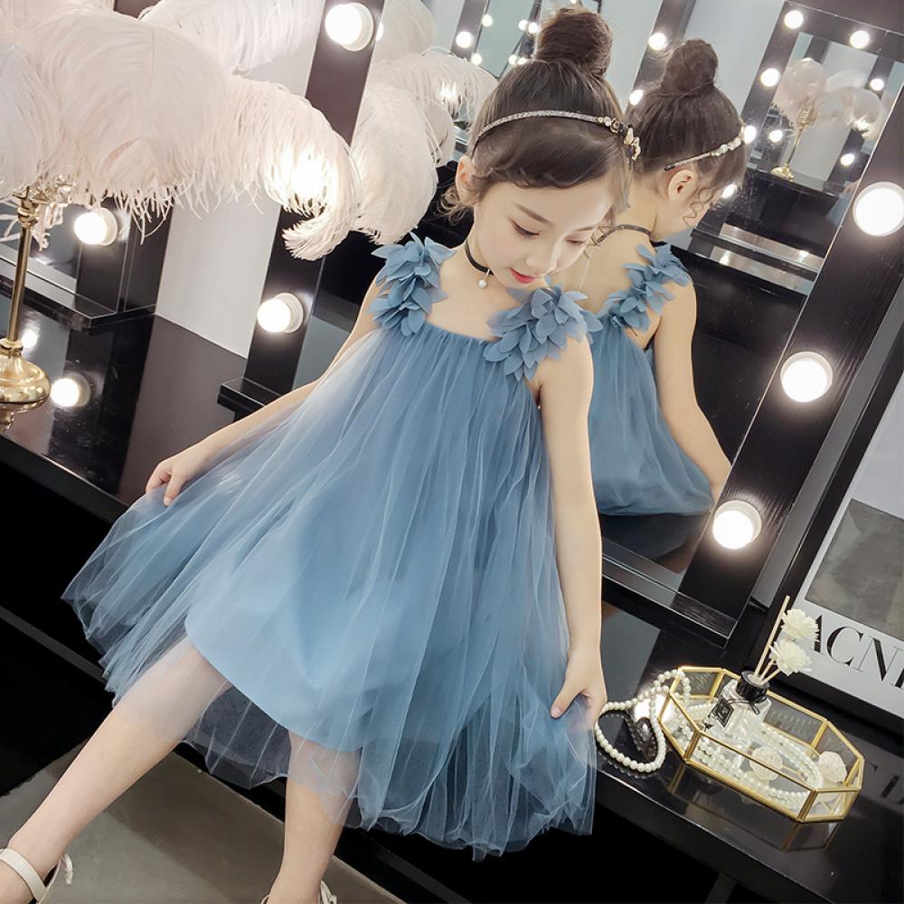 Girls Summer Princess Dress with Voluminous Gauze Baby Girl Wholesale