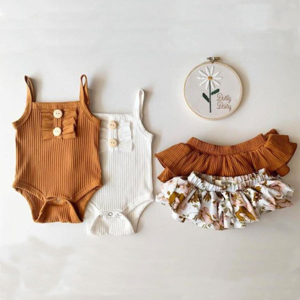 Baby Girl Summer Romper Skirt Suit Wholesale Baby Clothes