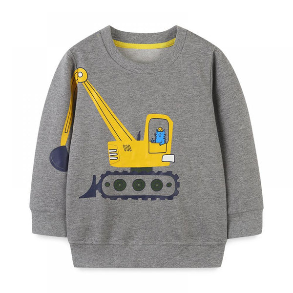 Children's Clothing Autumn New Long Sleeve Sweater Cartoon Round Neck Pullover Boy Bottoming Shirt T Wholesale Boys Clothes