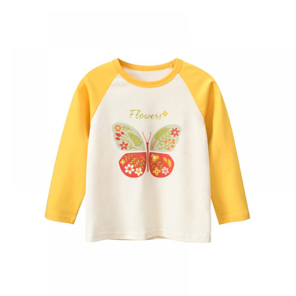 Girls Cartoon Spring Autumn Top Baby Girl Boutique Clothing Wholesale