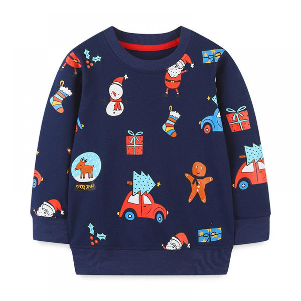 Western-style New Autumn Boys Christmas Sweater Wholesale Boys Clothes