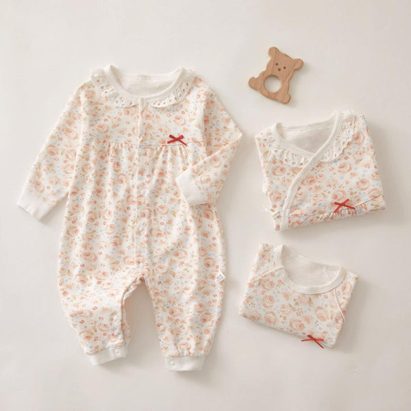 Baby Jumpsuit Autumn Newborn Ordinary Single-breasted Spring And Autumn General Non-hooded Baby Clothes Wholesale