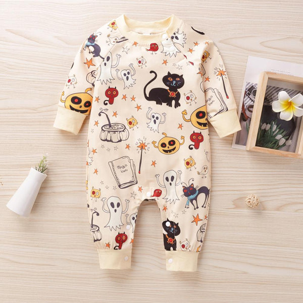 Autumn Halloween Baby Long Sleeve Romper Baby Wholesale Clothes