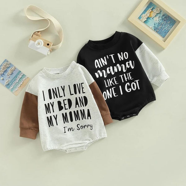 Autumn Baby Letter Print Romper Wholesale