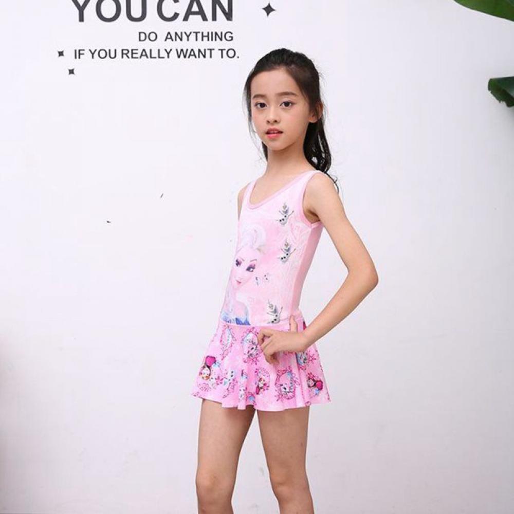 Toddler Girl Cute Swimsuit Cartoon One Piece Girl  7-10 Years Old Wholesale Kid Ｃlothes Ｗholesale