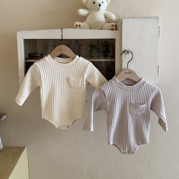 Baby Jumpsuit Newborn Baby Cotton Pit Strip Bottoming Romper Wholesale Baby Clothes