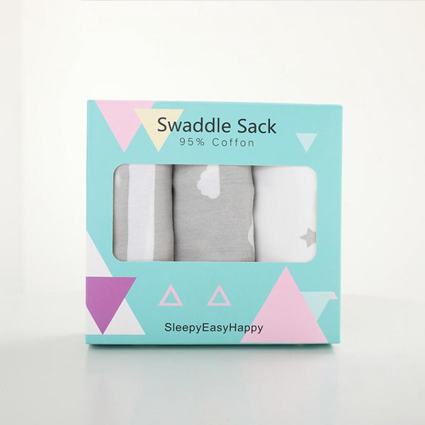 3-Pack Swaddles Cotton Newborn Baby Sleeping Bag Wholesale