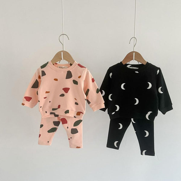 Unisex Baby Print Autumn Suit Wholesale Baby Clothes