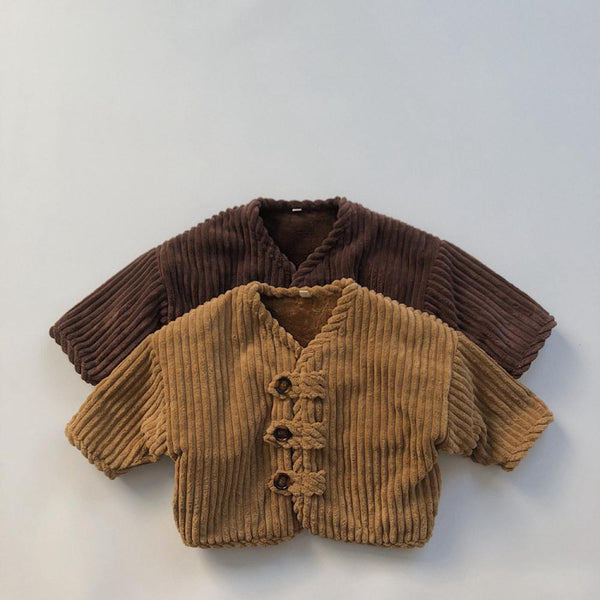 Children's Clothing Corduroy Thick Warm Buckle Coat Wholesale Baby Children Clothes