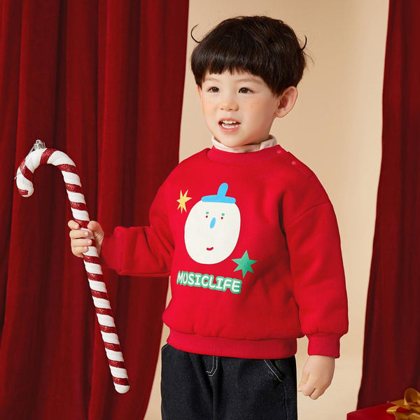 Christmas Toddler Boys And Girls Red Sweater Wholesale Boys Clothes