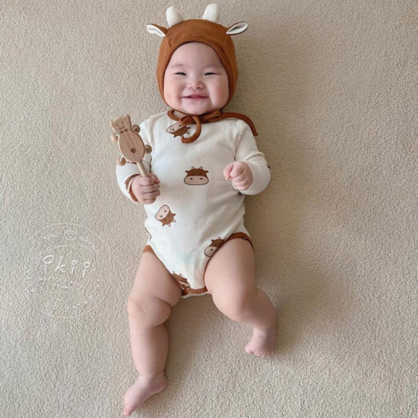 Baby Newborn Baby Cow Triangle Jumpsuit Cheap Baby Clothes In Bulk