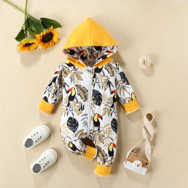 Newborn Baby Hooded Romper Wholesale Baby Clothes