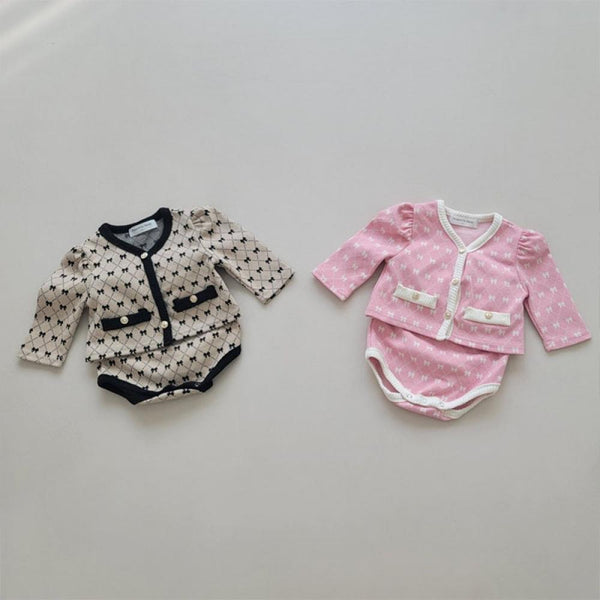 Children's Clothing Spring And Autumn Baby Coat Big Fart Shorts Suit Wholesale Girls Clothes