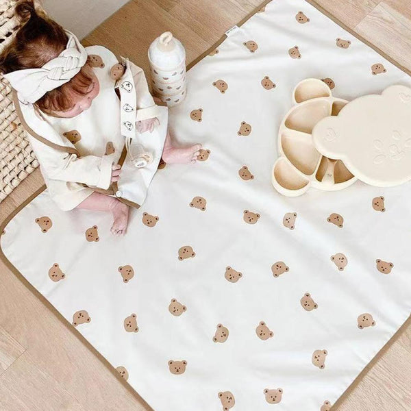 Ins Baby Crib Bear Sheets Waterproof Washable Urinal Pads Accessories Wholesale